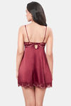 Amante Polyester Elastane Babydoll - Red — thumbnail 2
